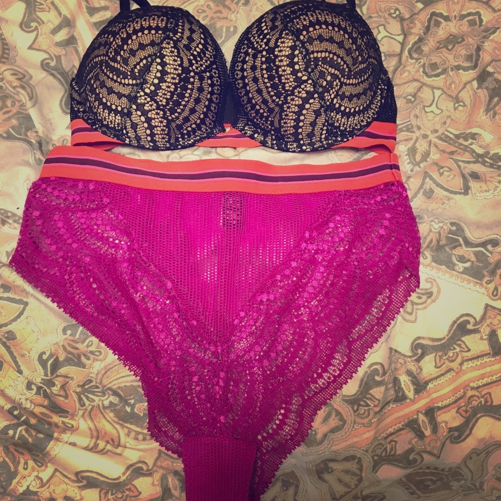 Victoria secret bra and panties.